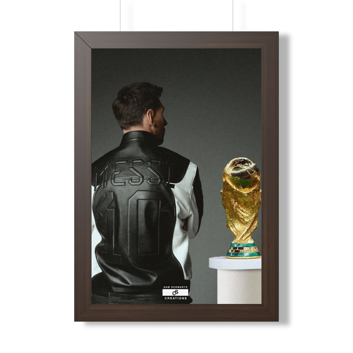 Messi X WC Framed Poster — Framed GOAT Wall Art