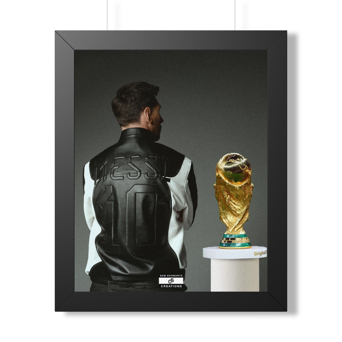 Messi X WC Framed Poster — Framed GOAT Wall Art