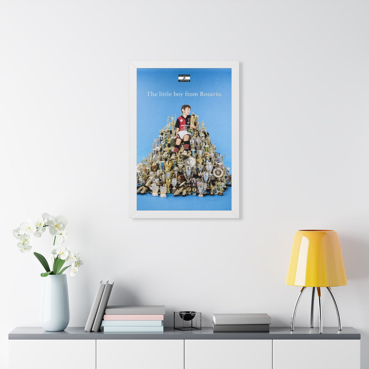 The Little Boy From Rosario Framed Poster — Framed GOAT Wall Art