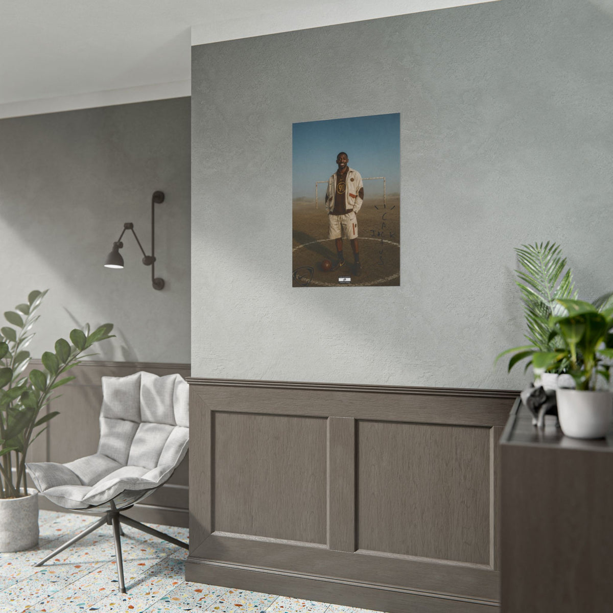 Cactus Jack 90 Poster | Ousmane Dembélé Football Wall Art