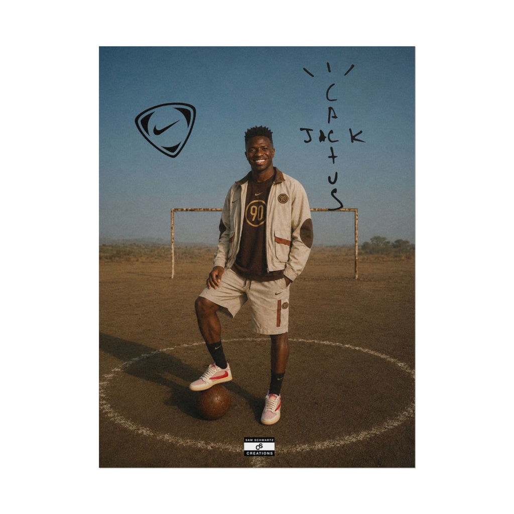 Cactus Jack 90 Poster | Vinícius Jr Football Wall Art