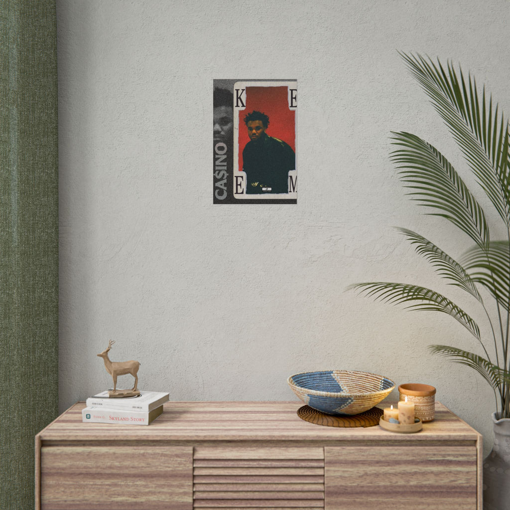 Casino Card Poster | Music Artist Playing Card Wall Art