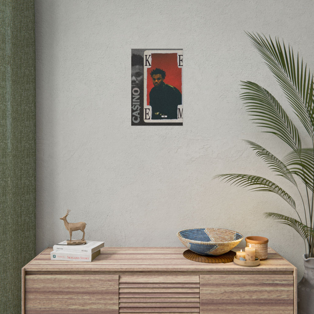 Casino Card Poster | Music Artist Playing Card Wall Art