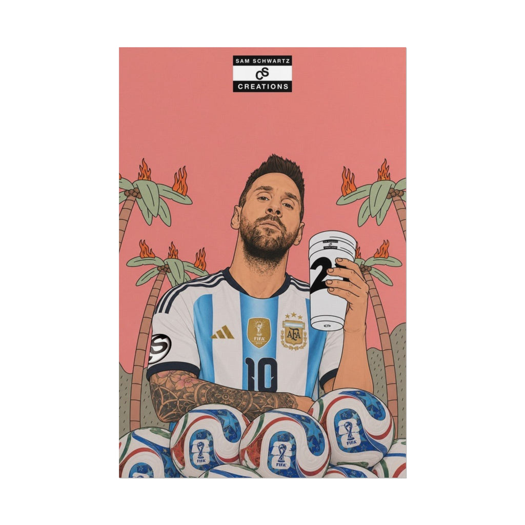 Fuel for Greatness Poster | Lionel Messi World Cup Football Wall Art