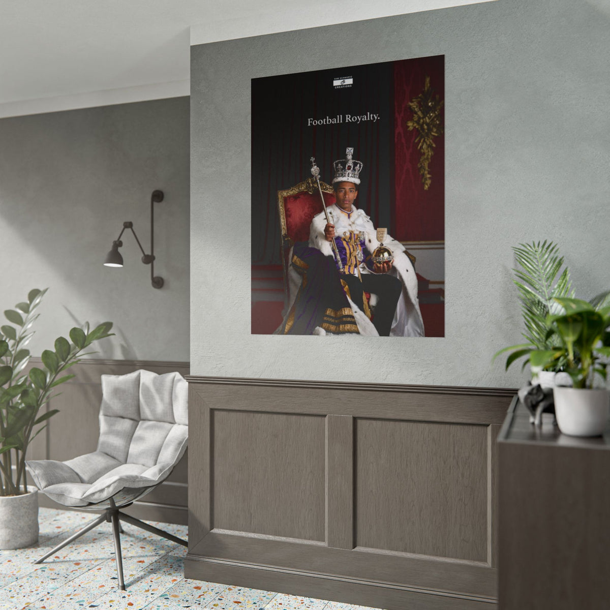 Football Royalty Rolled Poster