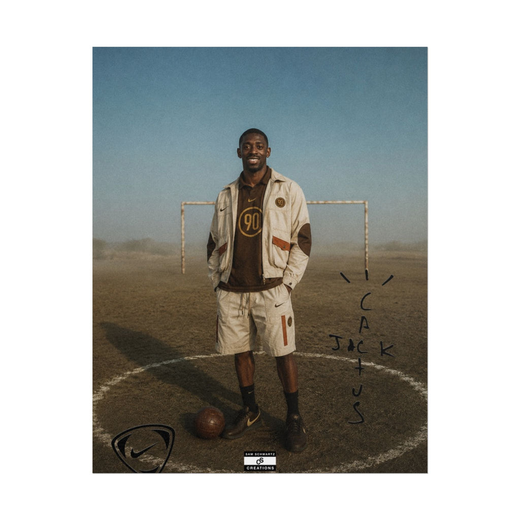 Cactus Jack 90 Poster | Ousmane Dembélé Football Wall Art