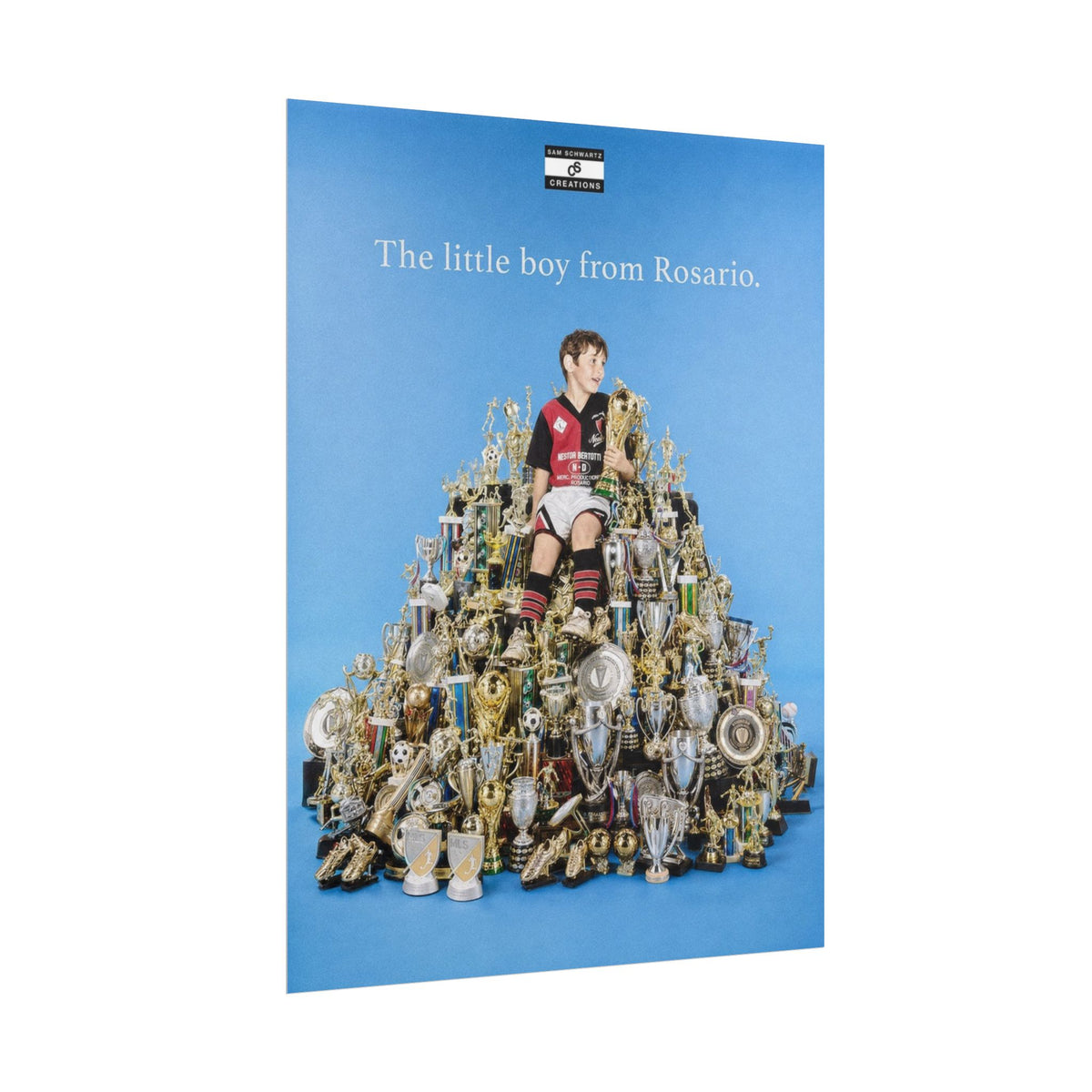 The Little Boy from Rosario Poster | Lionel Messi Football Wall Art