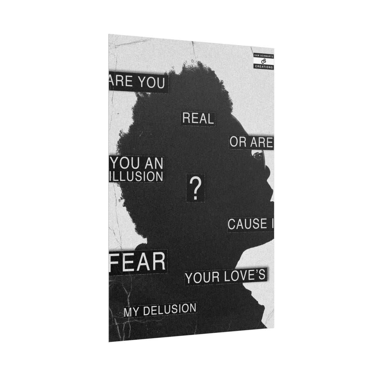 Are You Real Poster | Conceptual The Weeknd Hip-Hop Wall Art
