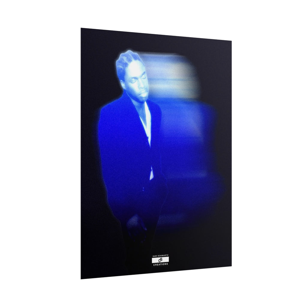 Blue Motion Poster | Contemporary Music Wall Art