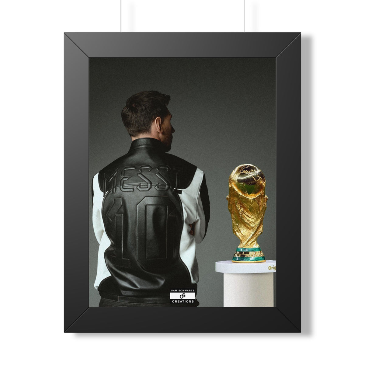 Messi X WC Framed Poster — Framed GOAT Wall Art