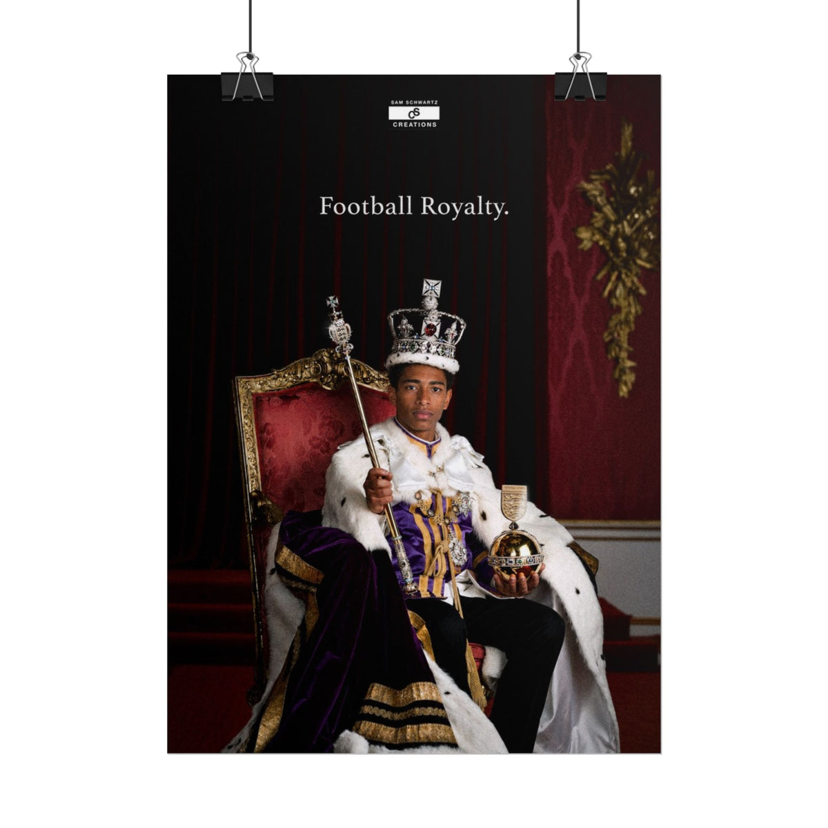 Football Royalty Rolled Poster