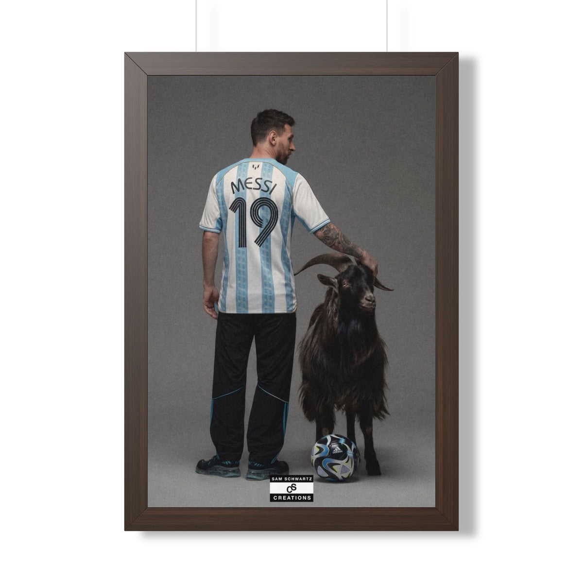 GOAT x GOAT — Framed Messi Wall Art