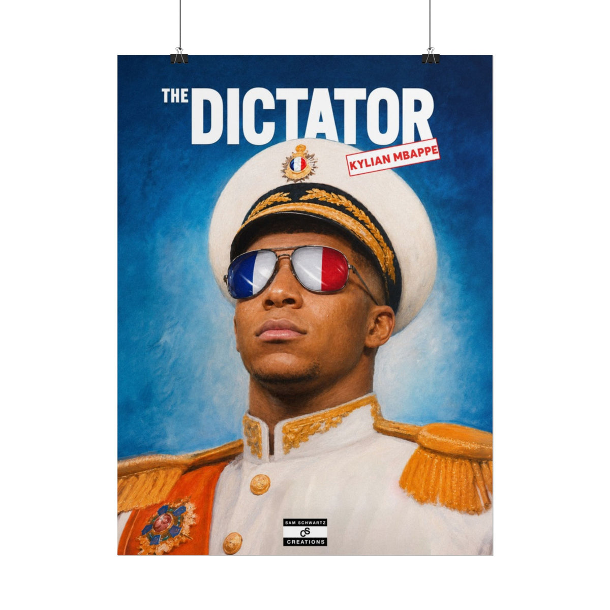 The Dictator Poster | Kylian Mbappé France Football Wall Art