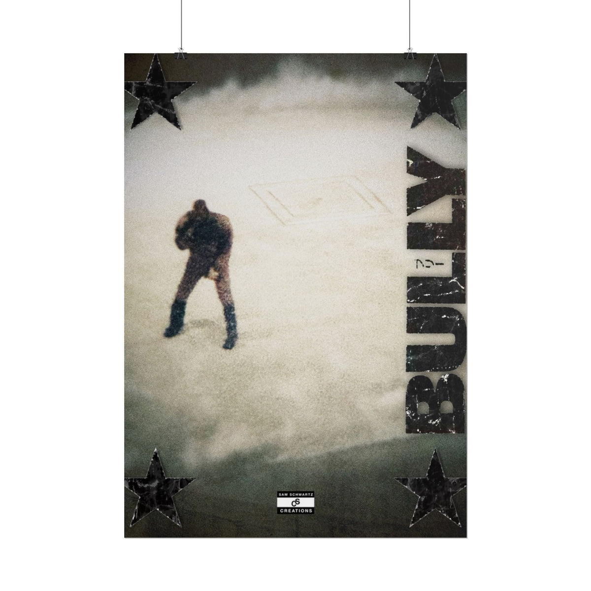 Bully in the Mist Poster | Experimental Kanye West Music Wall Art