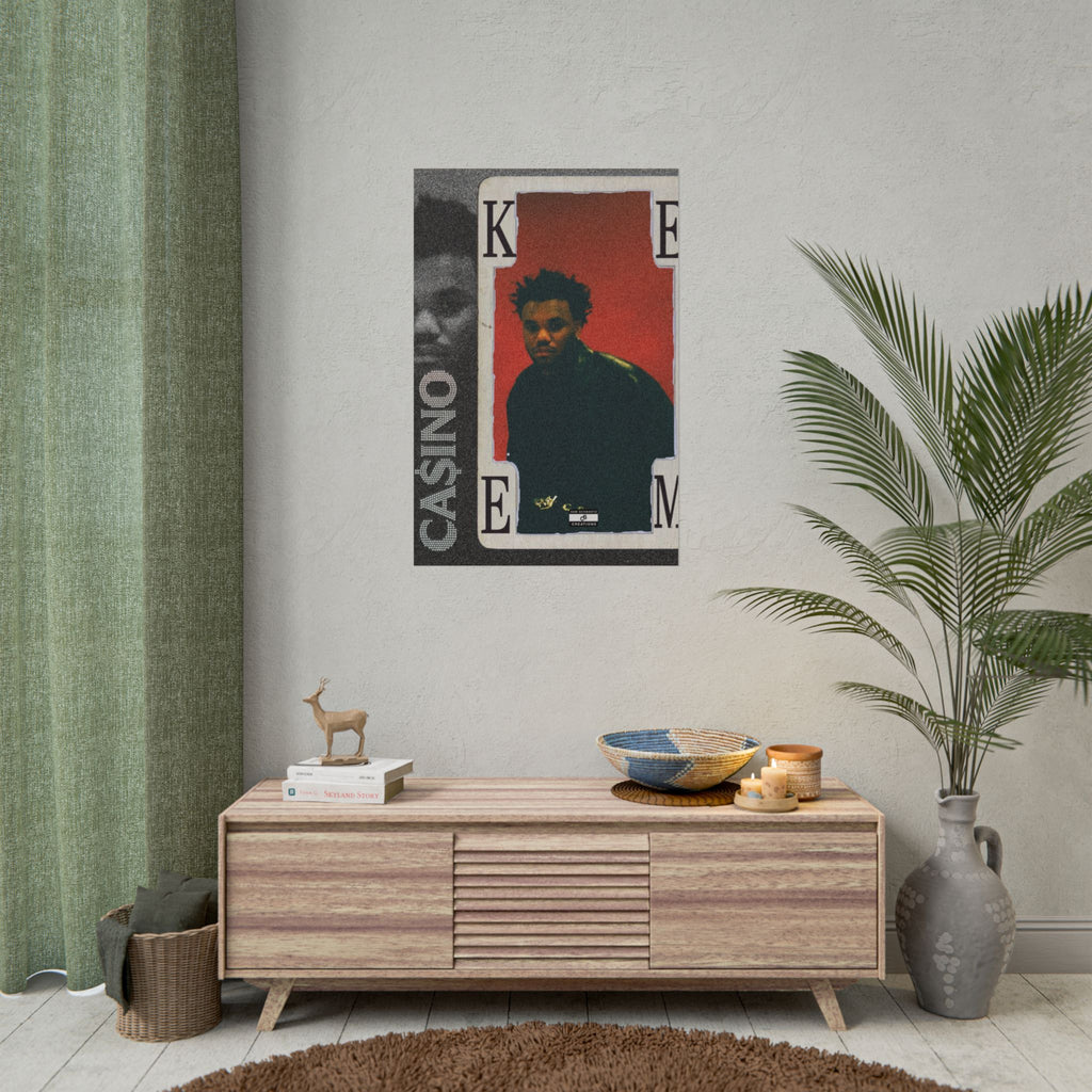 Casino Card Poster | Music Artist Playing Card Wall Art