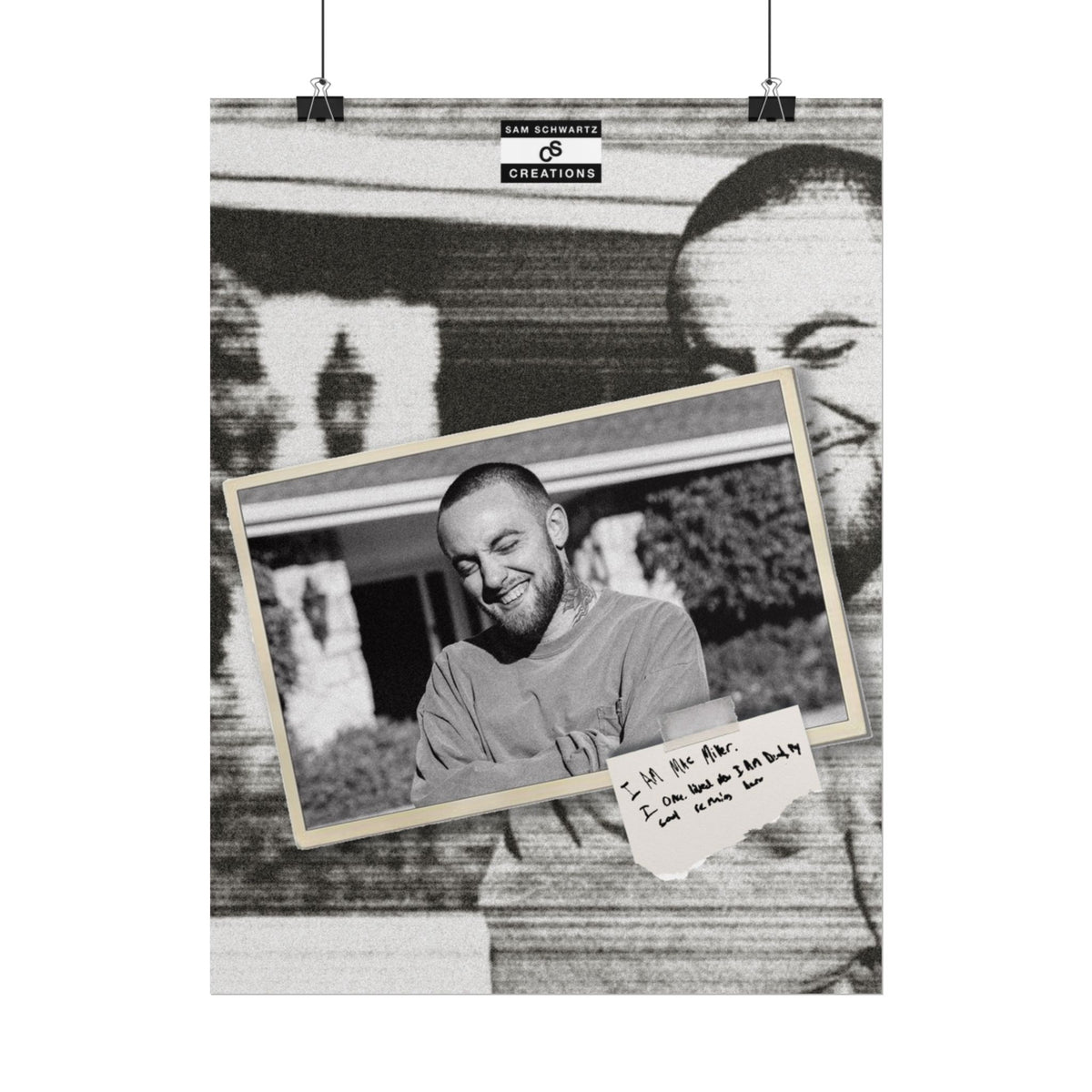I Am Mac Miller Poster | Memorial Hip-Hop Wall Art