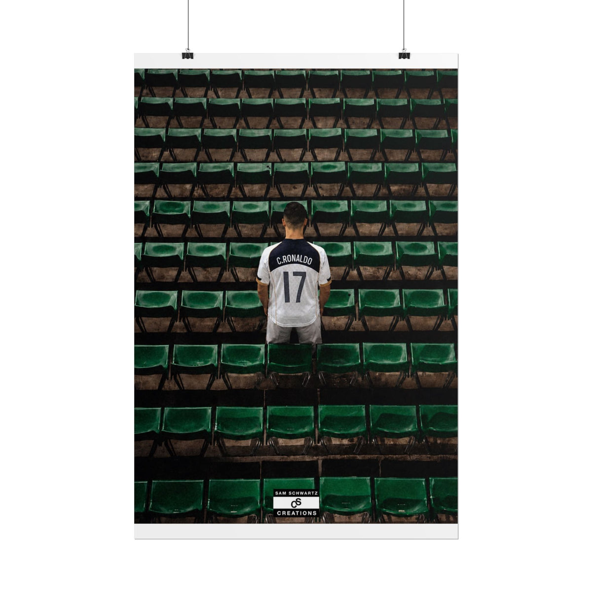 Before the Noise Poster | Young Cristiano Ronaldo Football Wall Art