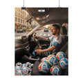 Driving the Dream Poster | Lionel Messi World Cup Football Wall Art
