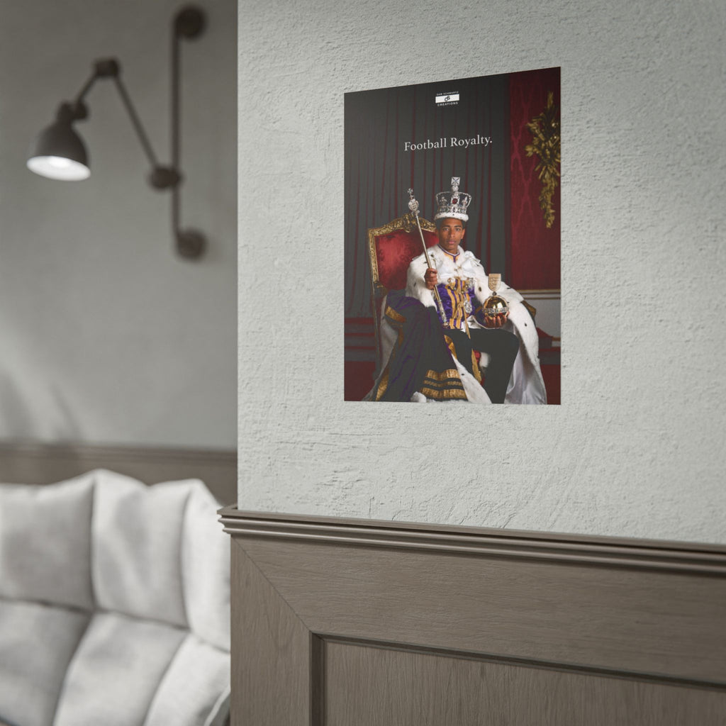 Football Royalty Rolled Poster