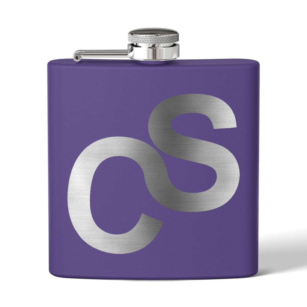 Sam Schwartz Creations Stainless Steel Flask — Brushed Metal Sam Schwartz Creations, 6 oz