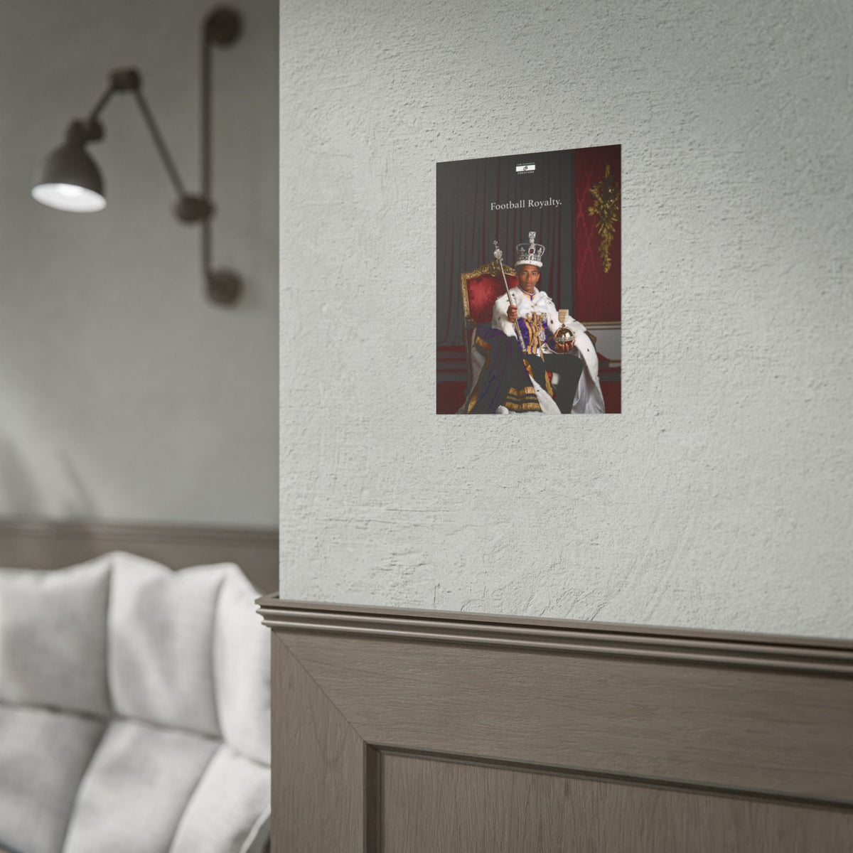 Football Royalty Rolled Poster