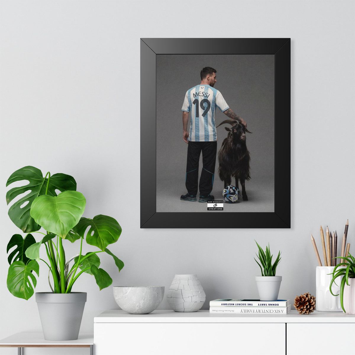 GOAT x GOAT — Framed Messi Wall Art