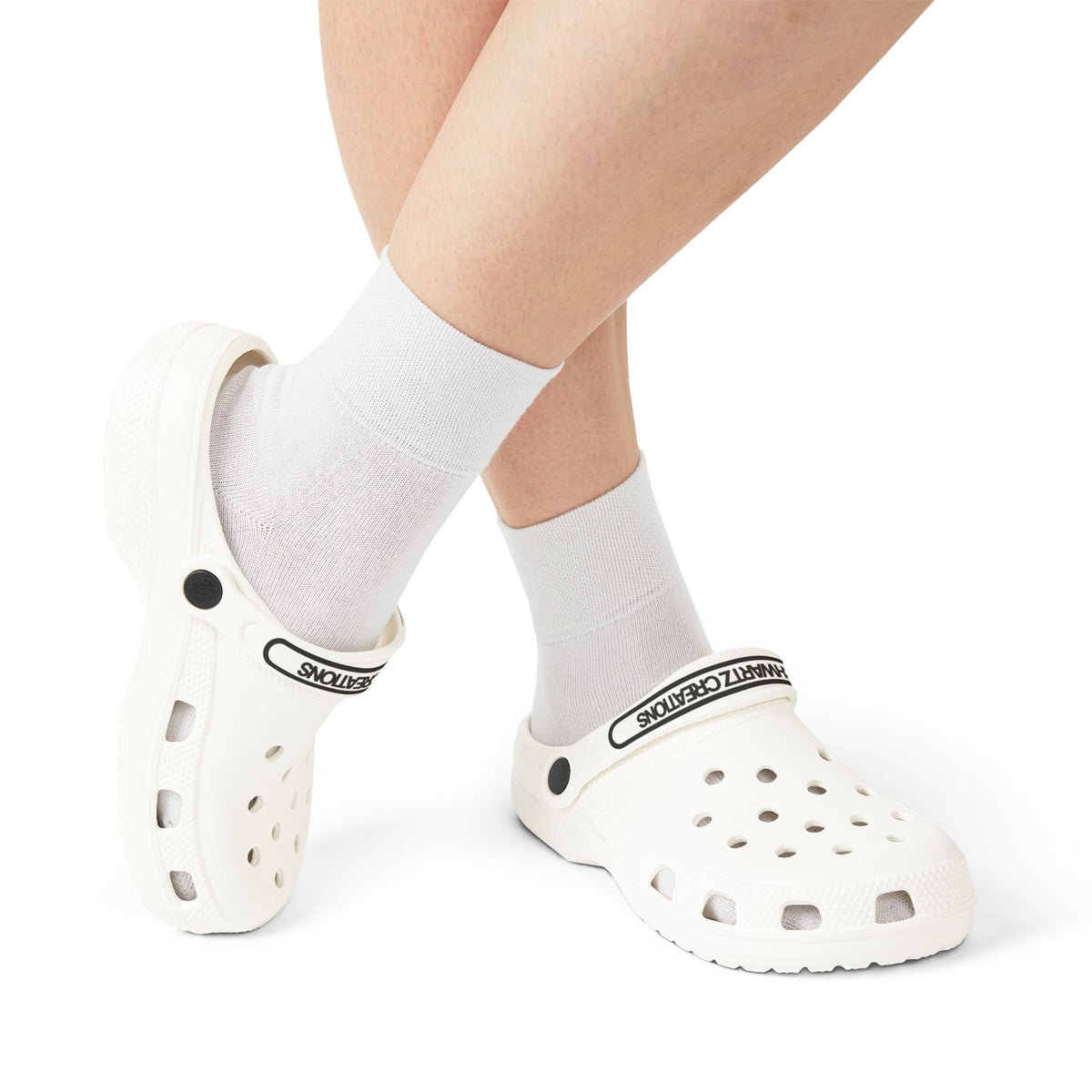 Sam Schwartz Creations White EVA Foam Clogs — Lightweight Comfort Slip-On Shoes