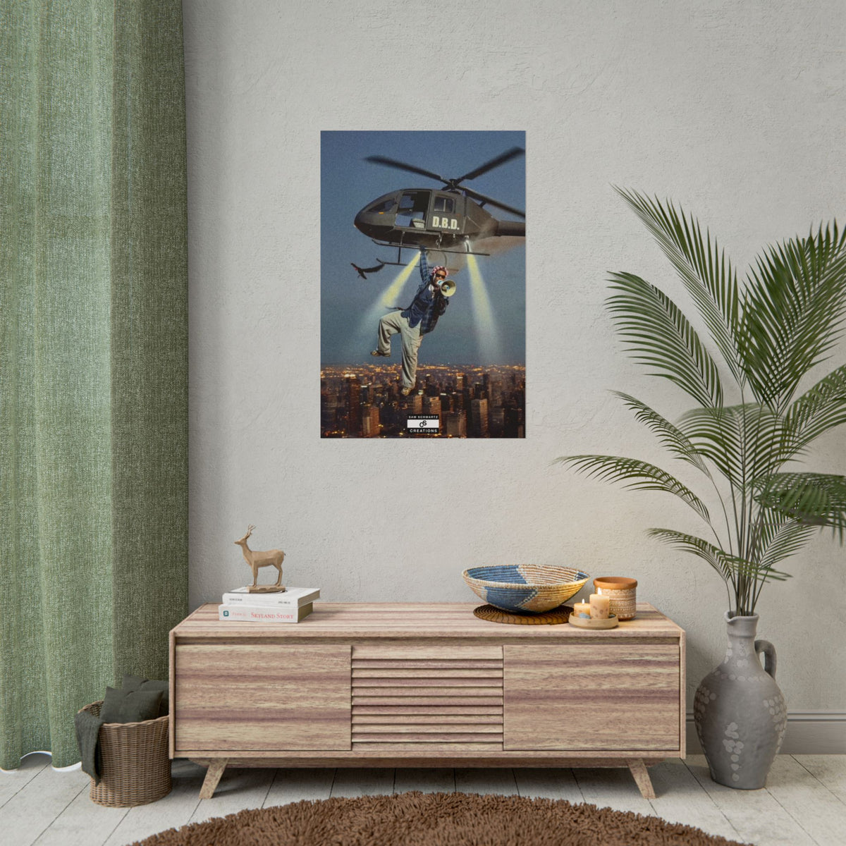 Don't Be Dumb Poster | Helicopter Music Culture Wall Art