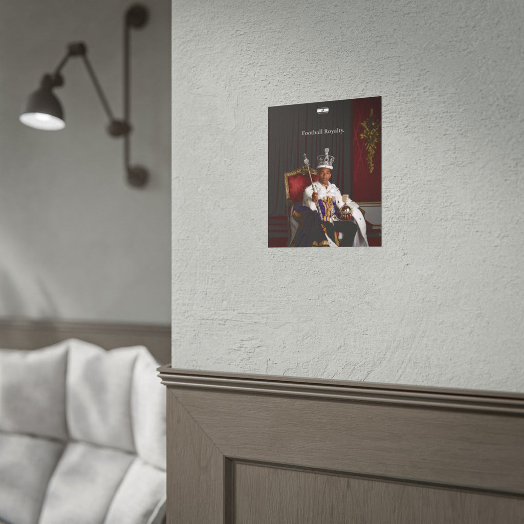 Football Royalty Rolled Poster