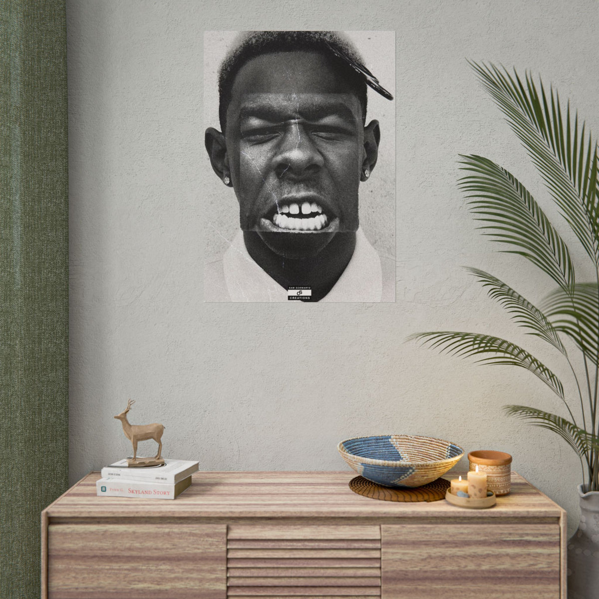 Monochrome Tyler Poster | Tyler, The Creator Art
