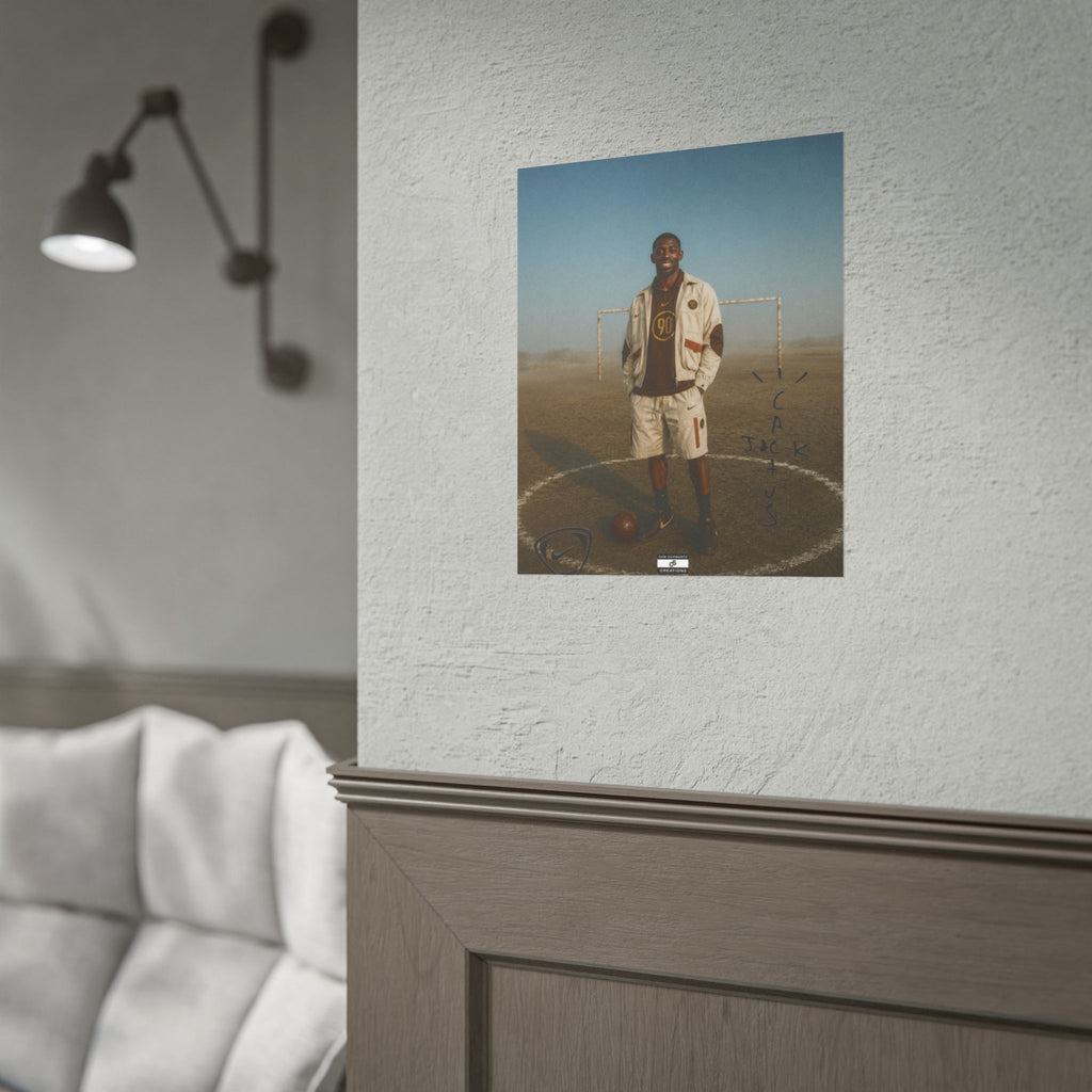 Cactus Jack 90 Poster | Ousmane Dembélé Football Wall Art