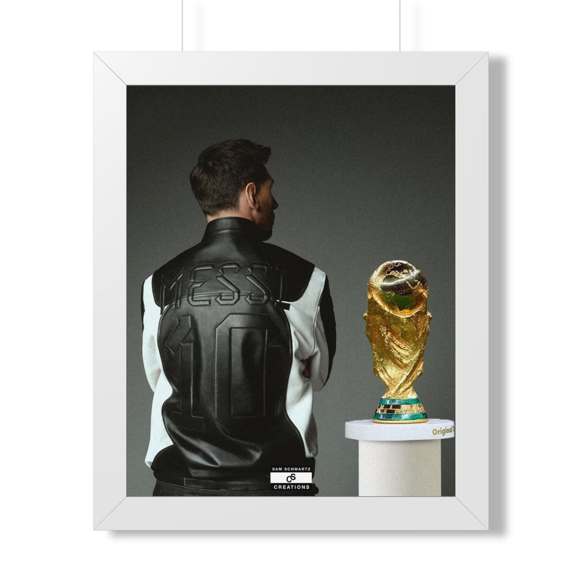 Messi X WC Framed Poster — Framed GOAT Wall Art