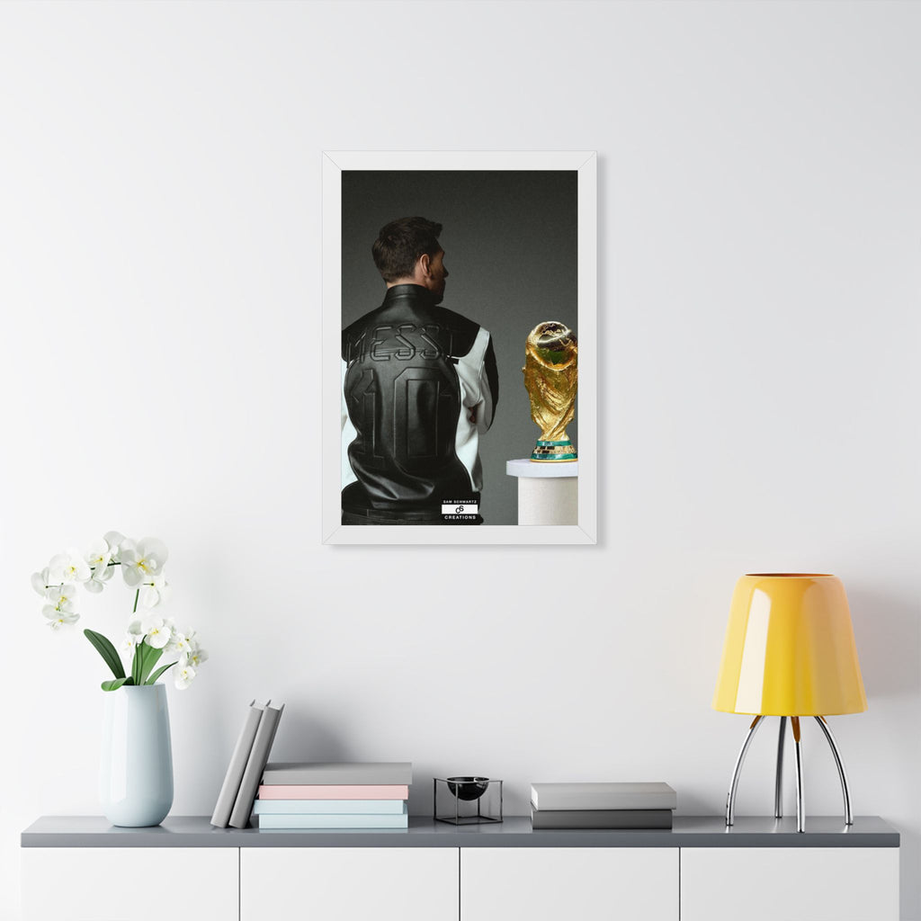 Messi X WC Framed Poster — Framed GOAT Wall Art