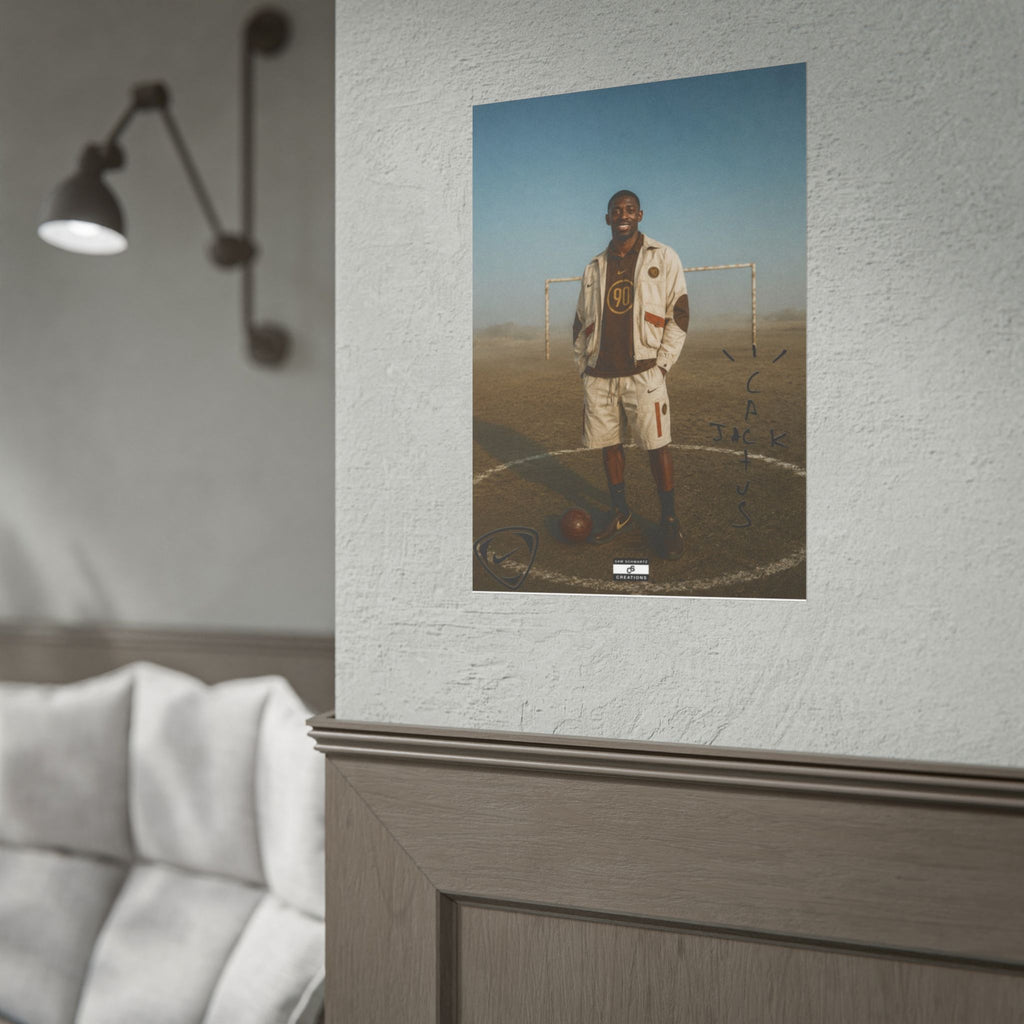 Cactus Jack 90 Poster | Ousmane Dembélé Football Wall Art