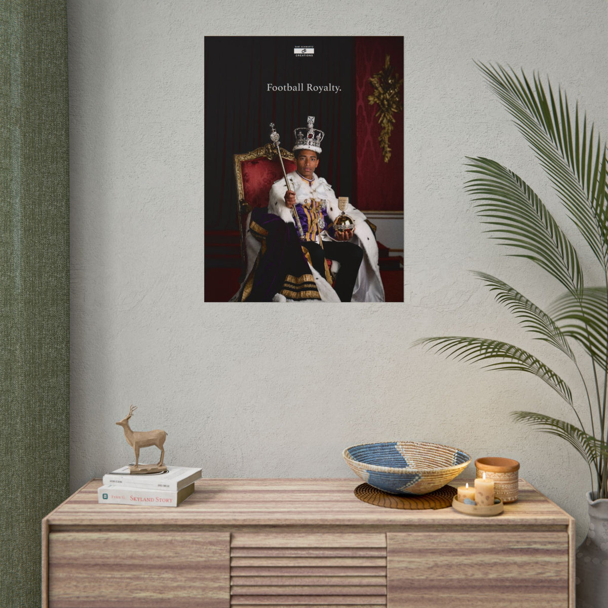 Football Royalty Rolled Poster