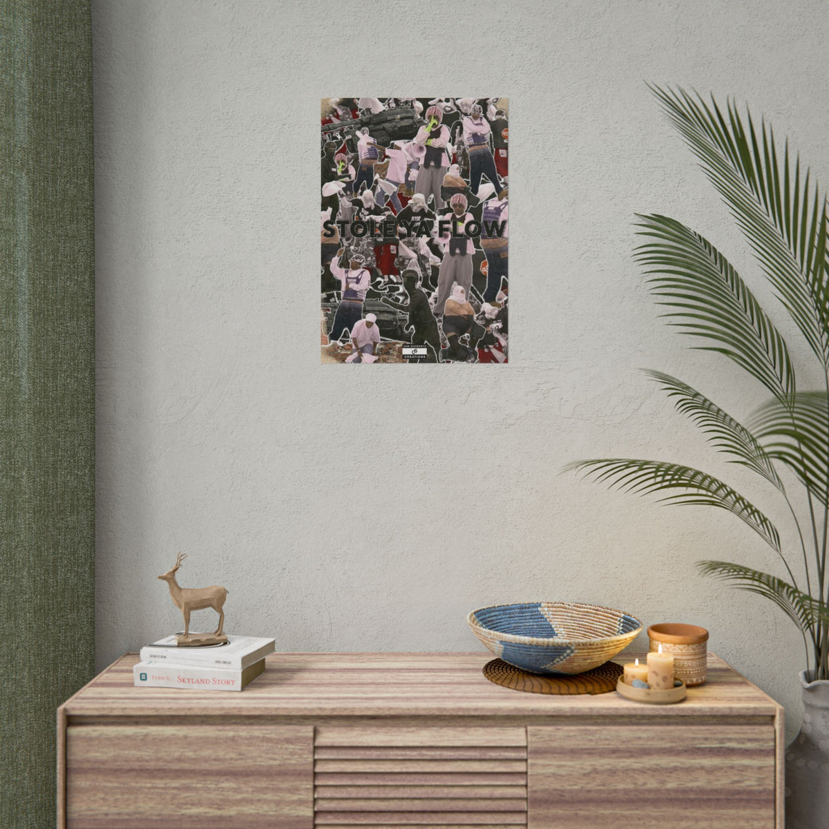 Stole Ya Flow Poster | Underground Hip-Hop Collage Wall Art