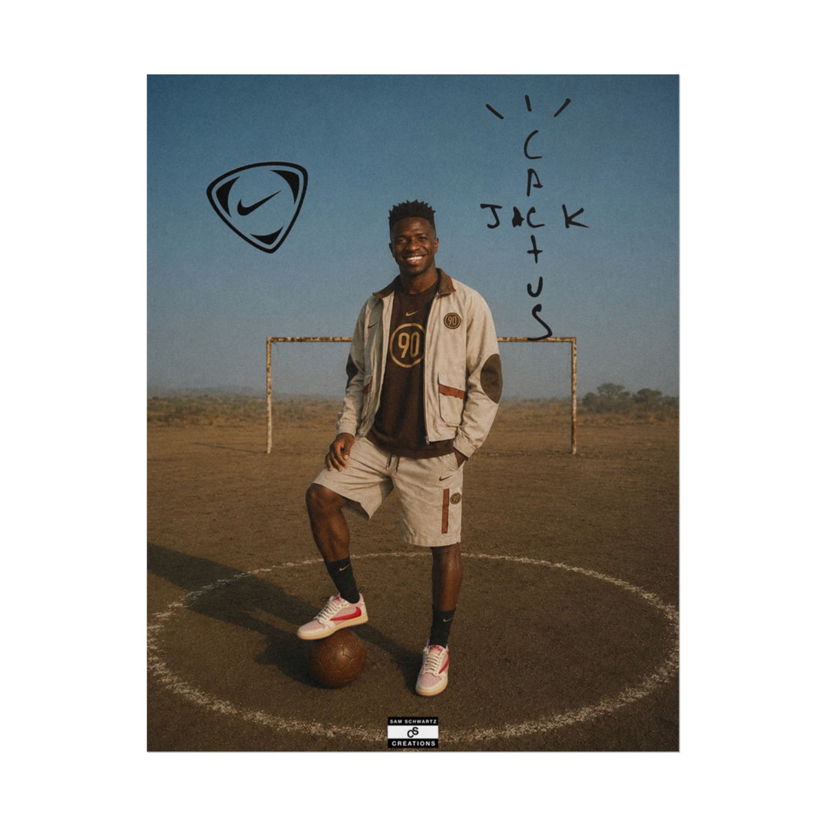 Cactus Jack 90 Poster | Vinícius Jr Football Wall Art