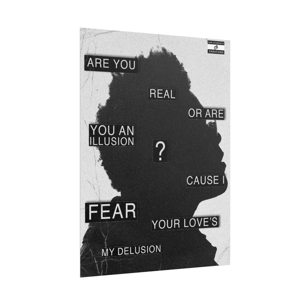 Are You Real Poster | Conceptual The Weeknd Hip-Hop Wall Art