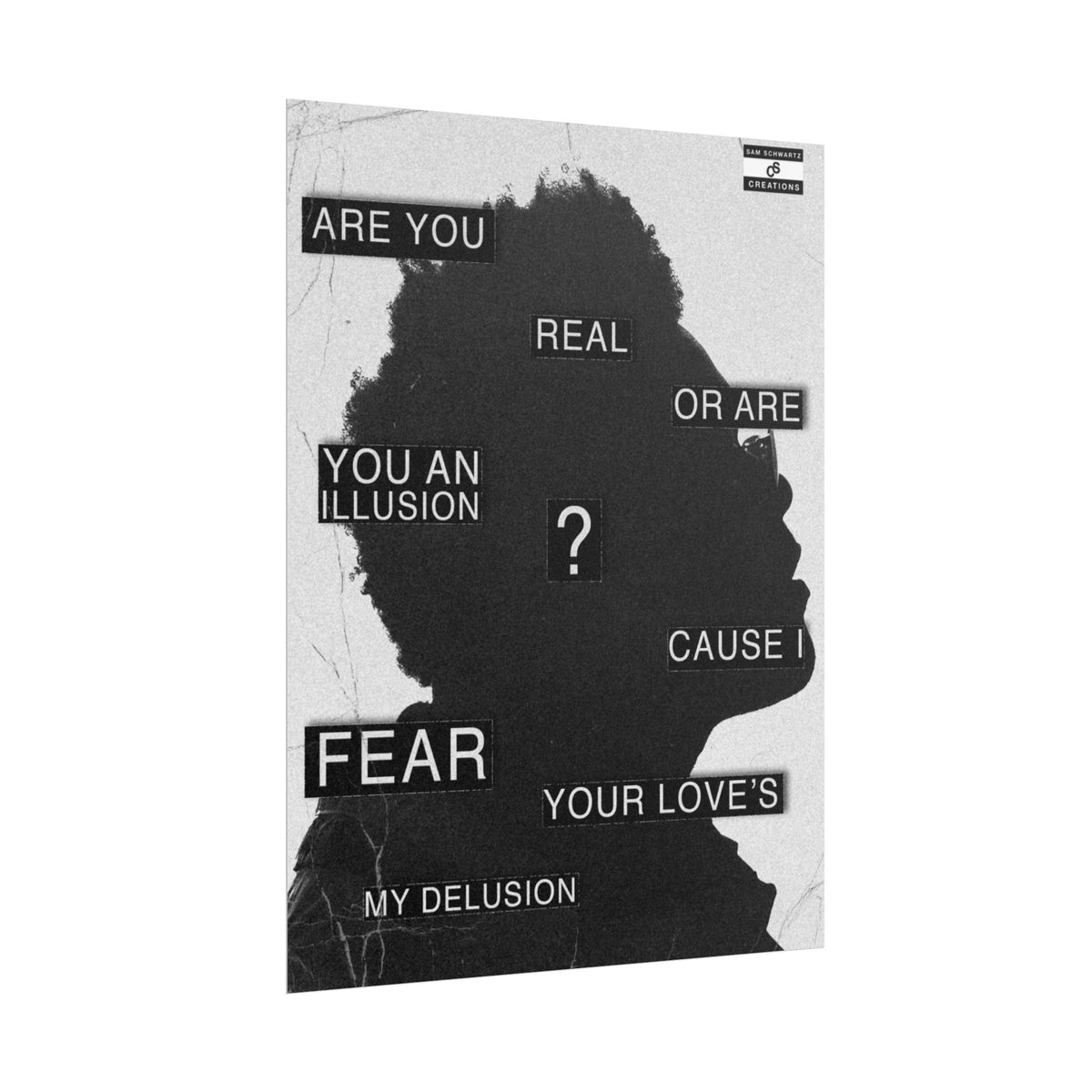 Are You Real Poster | Conceptual The Weeknd Hip-Hop Wall Art