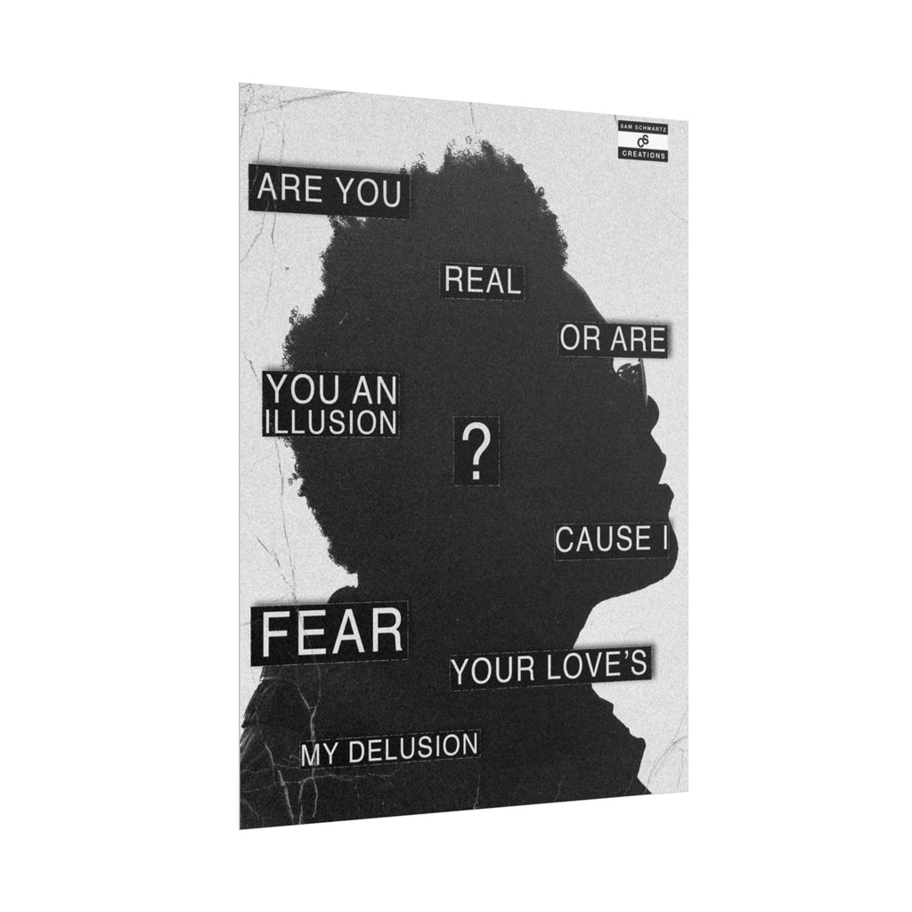 Are You Real Poster | Conceptual The Weeknd Hip-Hop Wall Art