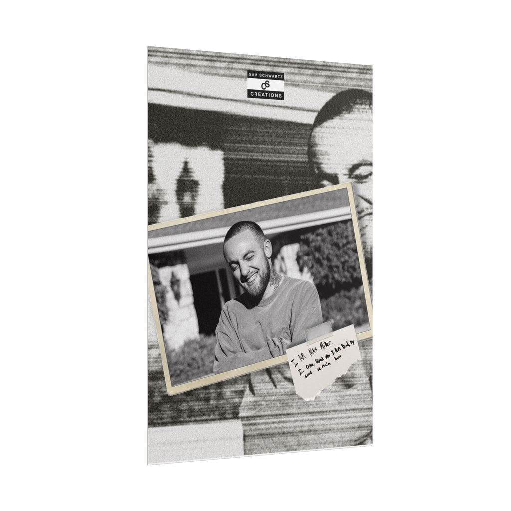 I Am Mac Miller Poster | Memorial Hip-Hop Wall Art
