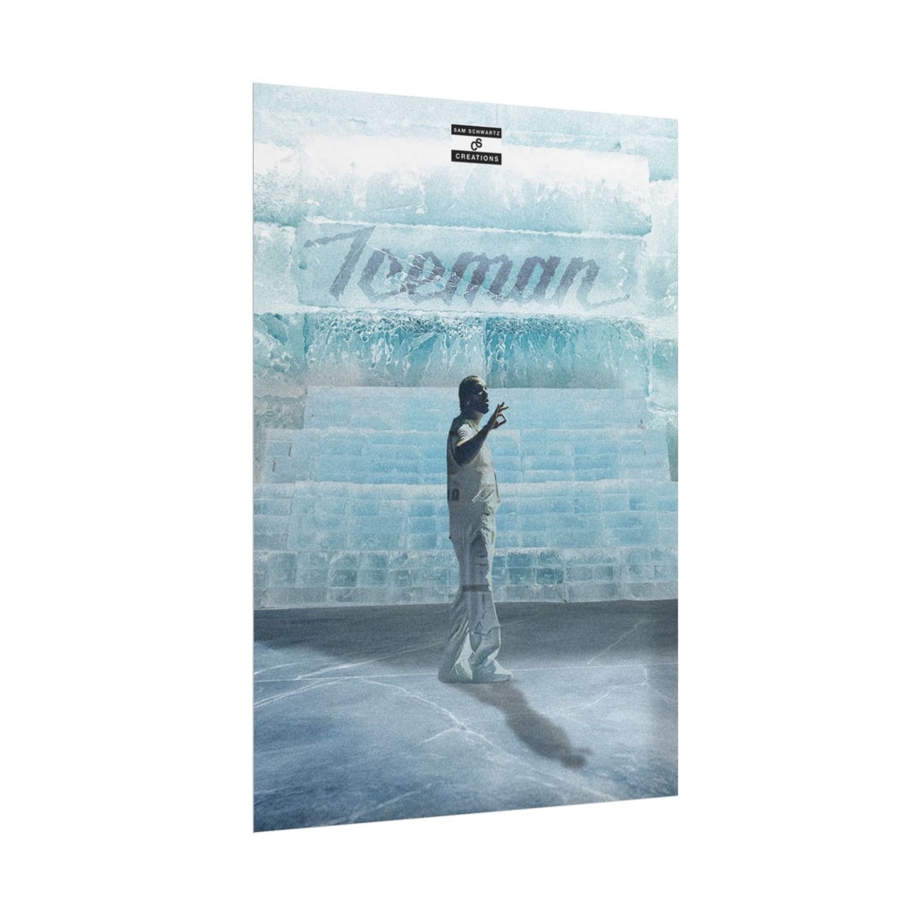 Cold Blooded Poster | Football Player Ice Chamber Wall Art
