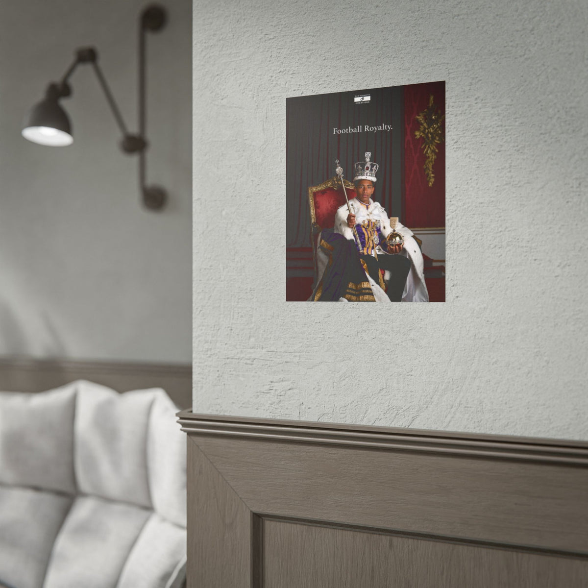 Football Royalty Rolled Poster