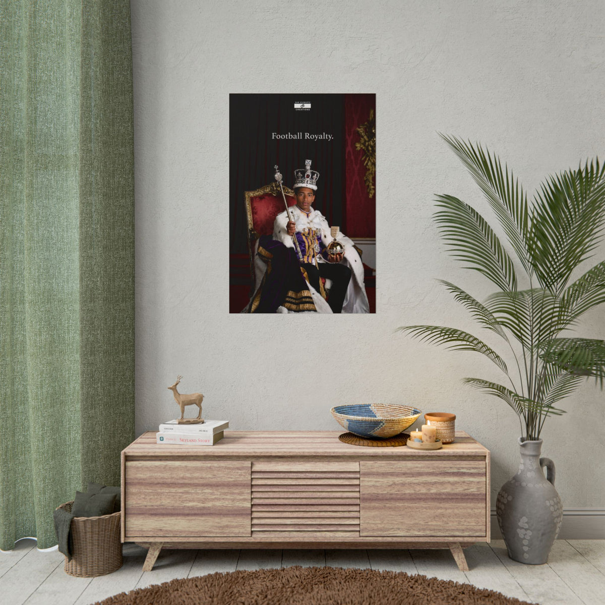 Football Royalty Rolled Poster