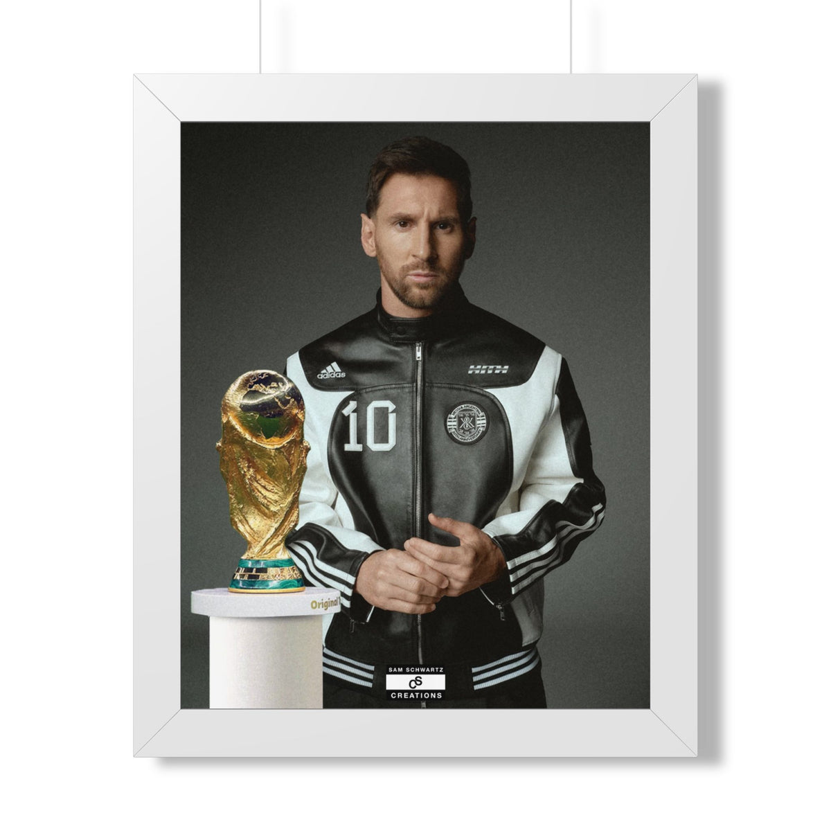 Messi x W.C Framed Poster — Framed GOAT Wall Art