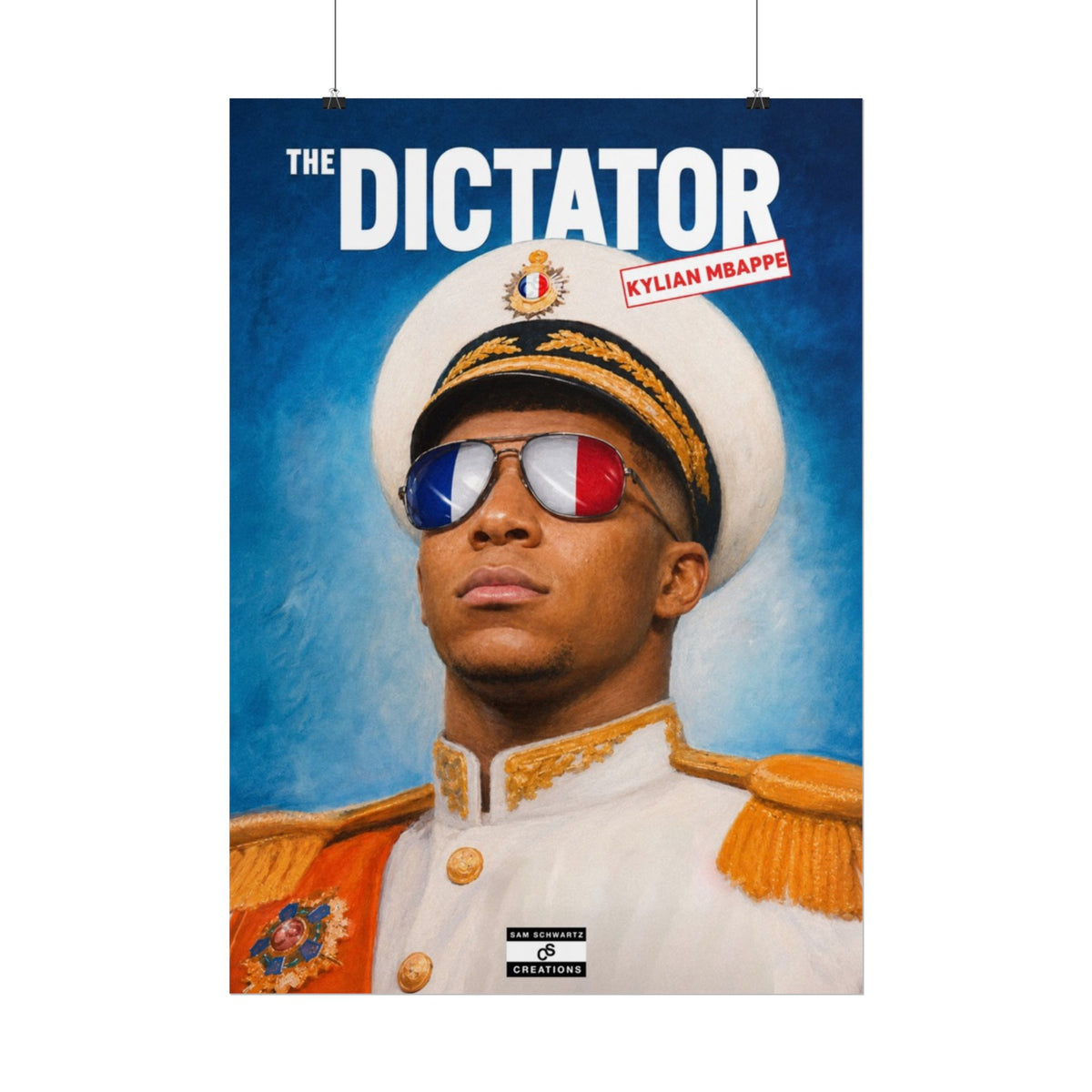 The Dictator Poster | Kylian Mbappé France Football Wall Art