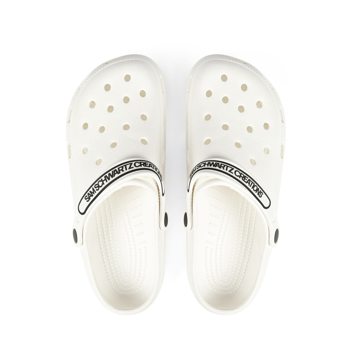 Sam Schwartz Creations White EVA Foam Clogs — Lightweight Comfort Slip-On Shoes