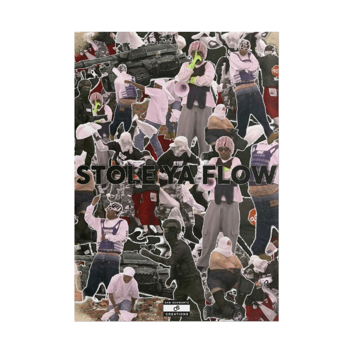 Stole Ya Flow Poster | Underground Hip-Hop Collage Wall Art