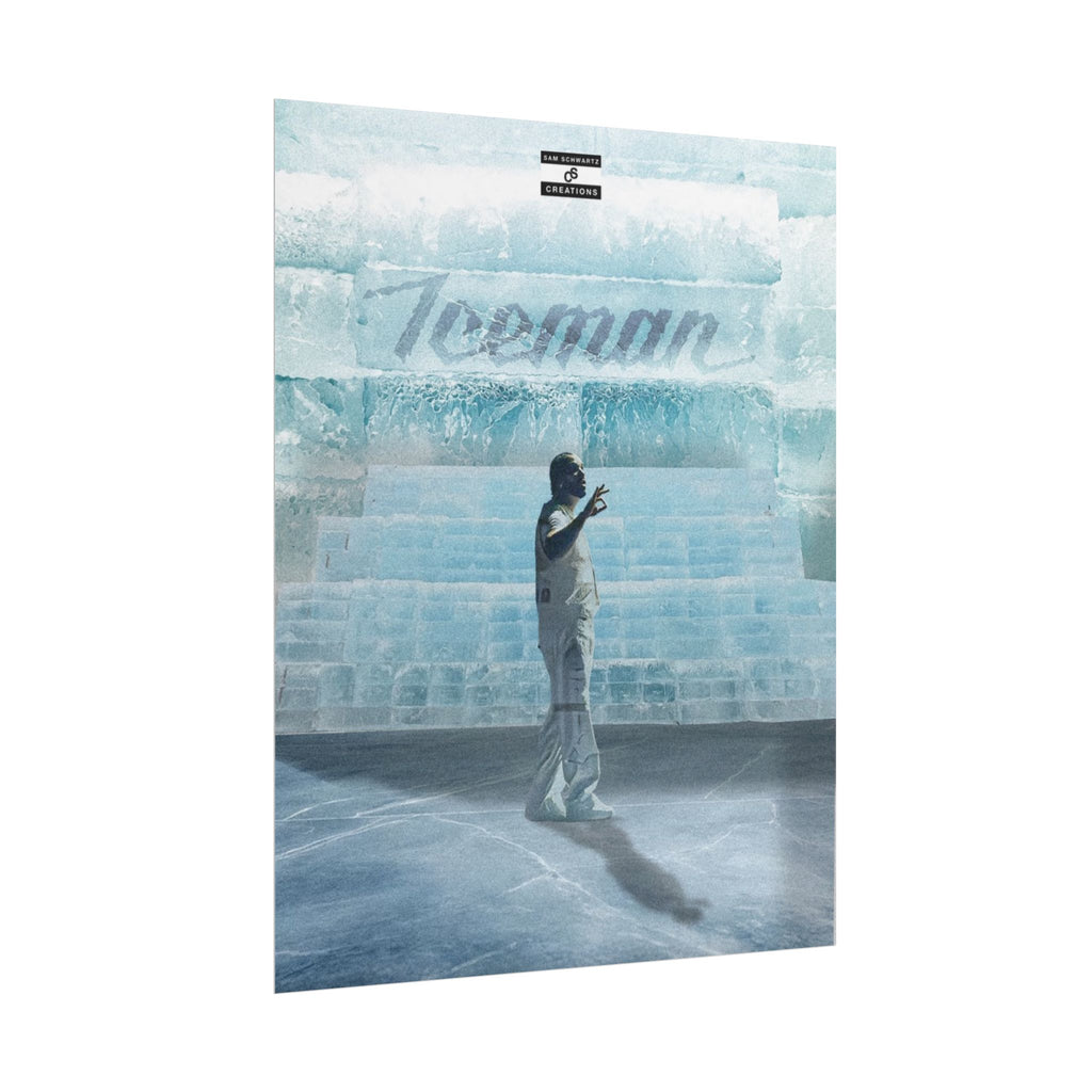 Cold Blooded Poster | Football Player Ice Chamber Wall Art