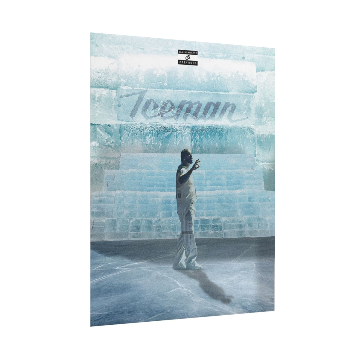 Cold Blooded Poster | Football Player Ice Chamber Wall Art